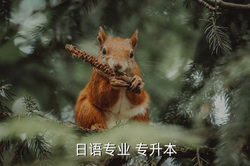  日語專業(yè) 專升本