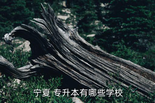 護(hù)理專升本寧夏,寧夏專升本哪些學(xué)校有哪些?