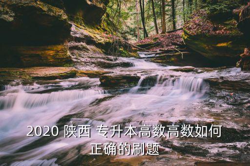 2020 陜西 專升本高數(shù)高數(shù)如何正確的刷題