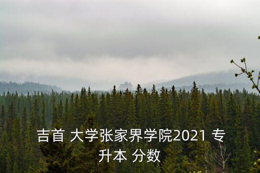  吉首 大學張家界學院2021 專升本 分數(shù)