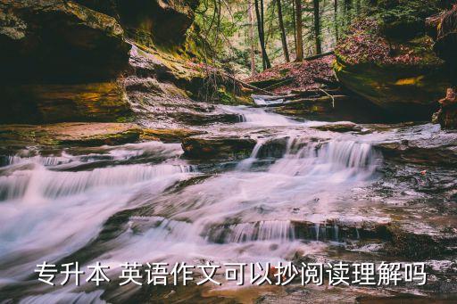  專升本 英語(yǔ)作文可以抄閱讀理解嗎