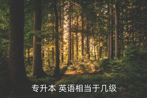 專升本要英語三級,專升英語成績沒有要求過四級