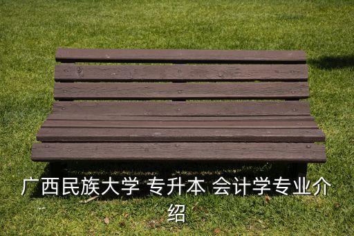 廣西民族大學(xué) 專升本 會計學(xué)專業(yè)介紹