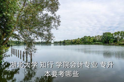 湖北大學(xué) 知行 學(xué)院會(huì)計(jì)專業(yè) 專升本要考哪些