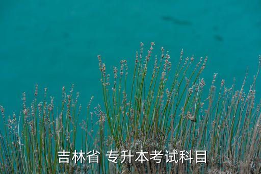 吉林省成教專升本,吉林省專升本考試科目:政治英語和基礎(chǔ)課