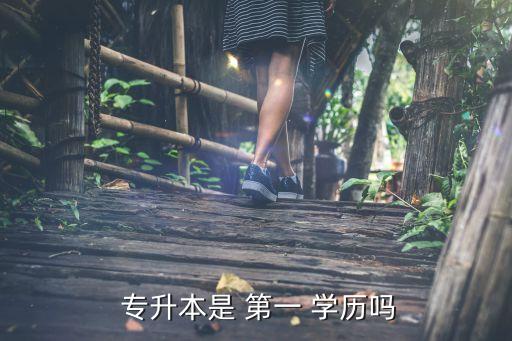  專升本是 第一 學(xué)歷嗎