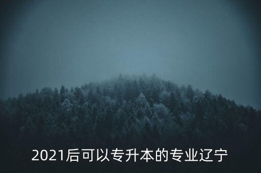 2021后可以專升本的專業(yè)遼寧