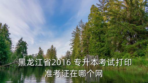  黑龍江省2016 專升本考試打印準(zhǔn)考證在哪個(gè)網(wǎng)