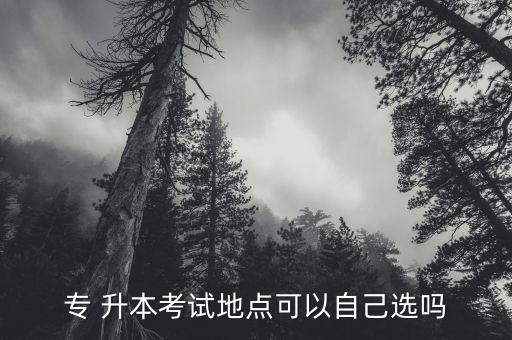 專 升本考試地點(diǎn)可以自己選嗎