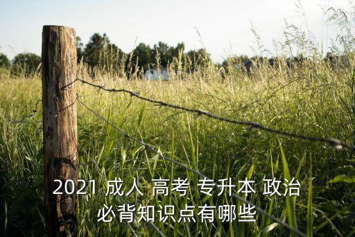 成人高考專升本試題政治,2022成人高考專升本政治答案