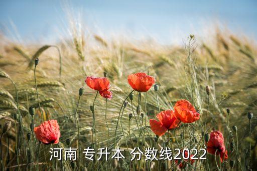 河南 專(zhuān)升本 分?jǐn)?shù)線2022