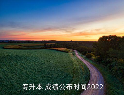  專升本 成績(jī)公布時(shí)間2022