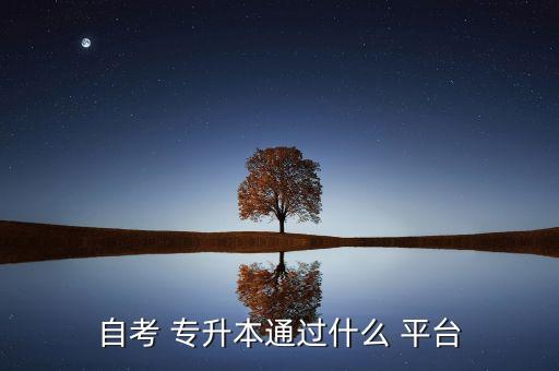 自考 專升本通過什么 平臺(tái)