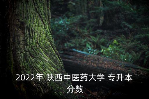 2022年 陜西中醫(yī)藥大學(xué) 專升本 分?jǐn)?shù)