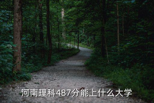 河南理科487分能上什么大學(xué)