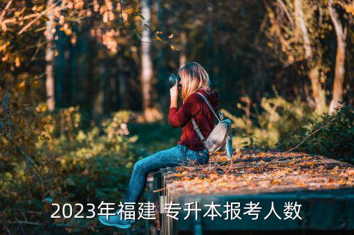 2023年福建 專升本報考人數(shù)