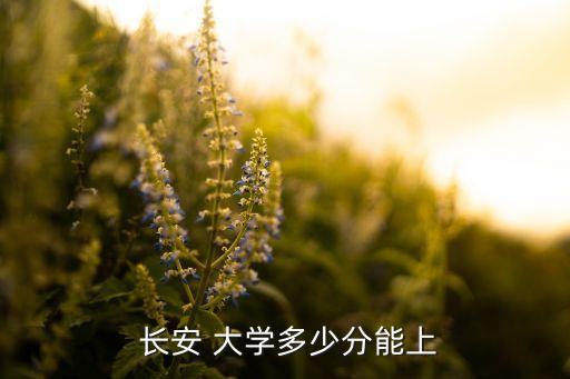  長(zhǎng)安 大學(xué)多少分能上