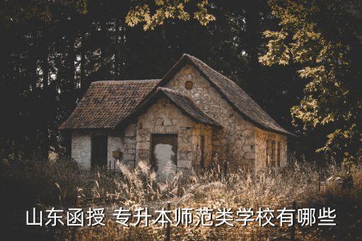 山東函授 專升本師范類學校有哪些