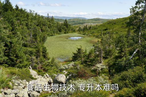 食品生物技術 專升本難嗎