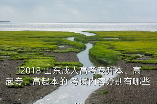 ?2018 山東成人高考專升本、高起專、高起本的 考試內(nèi)容分別有哪些...