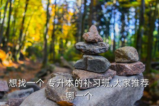 想找一個 專升本的補(bǔ)習(xí)班,大家推薦哪一個