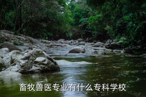 畜牧獸醫(yī)專業(yè)有什么?？茖W(xué)校