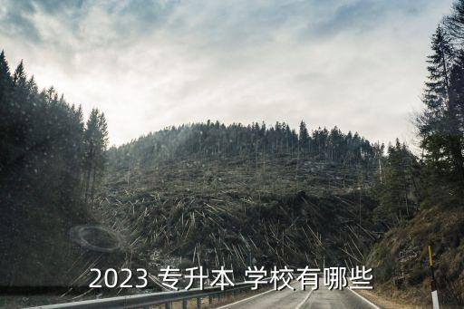 2023 專升本 學(xué)校有哪些