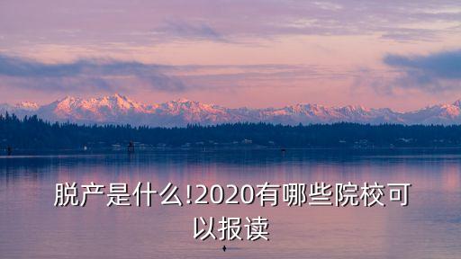  脫產(chǎn)是什么!2020有哪些院校可以報(bào)讀