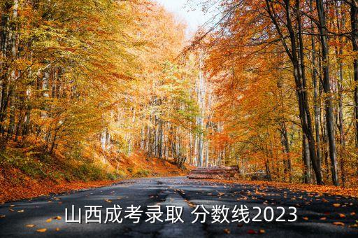  山西成考錄取 分數(shù)線2023