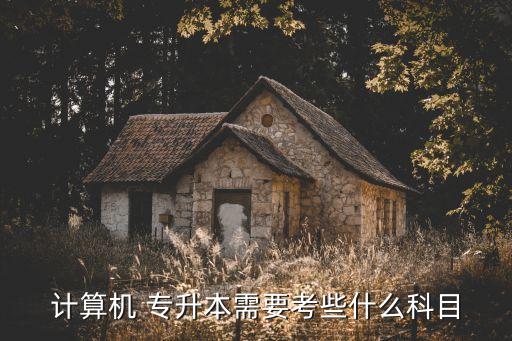 計(jì)算機(jī) 專升本需要考些什么科目