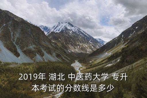 2019年 湖北 中醫(yī)藥大學(xué) 專升本考試的分數(shù)線是多少