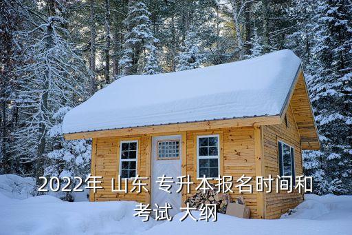 山東專升本大綱金融,2022年山東專升本大綱