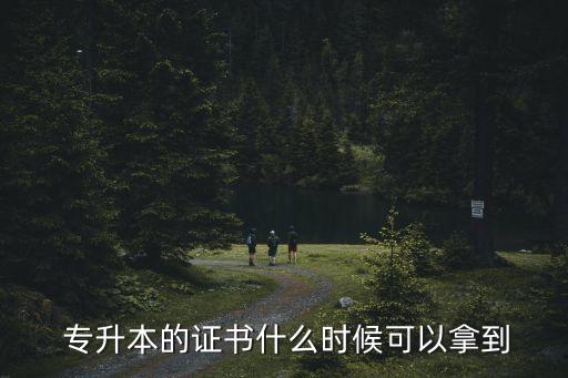  專升本的證書什么時候可以拿到