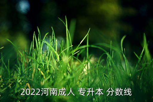 2022河南成人 專升本 分數(shù)線