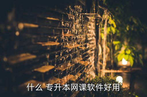 什么 專升本網(wǎng)課軟件好用