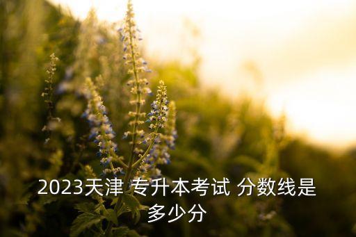 2023天津 專升本考試 分數(shù)線是多少分