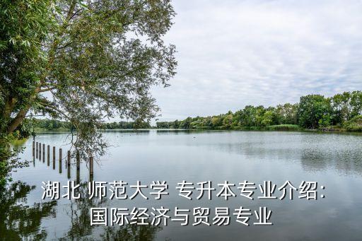  湖北 師范大學 專升本專業(yè)介紹:國際經(jīng)濟與貿(mào)易專業(yè)