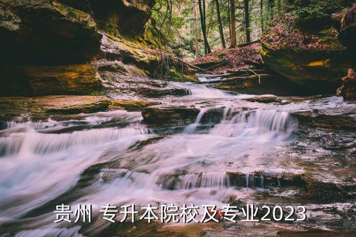  貴州 專升本院校及專業(yè)2023