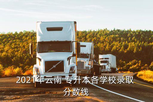 2021年云南 專升本各學(xué)校錄取 分?jǐn)?shù)線