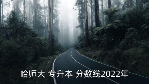 哈師大 專升本 分?jǐn)?shù)線2022年