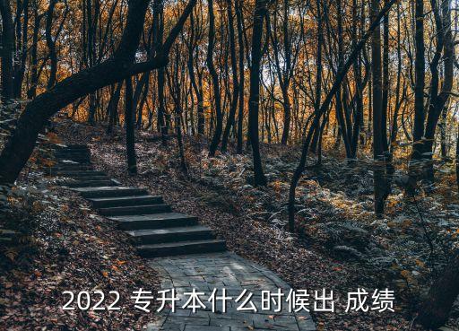 2022 專升本什么時(shí)候出 成績(jī)