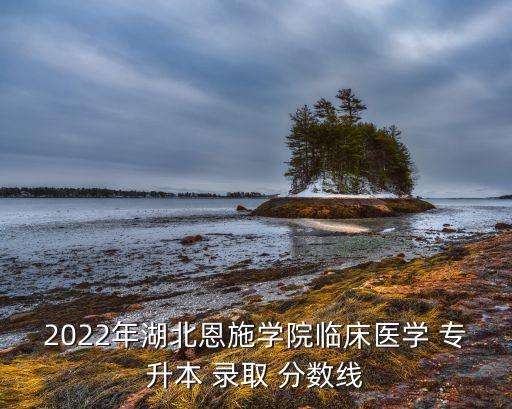 2022年湖北恩施學院臨床醫(yī)學 專升本 錄取 分數(shù)線