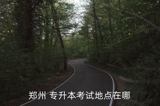 鄭州 專升本考試地點在哪