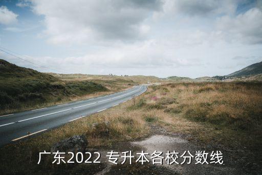 廣東2022 專升本各校分數(shù)線