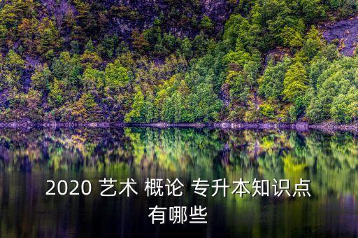 2020 藝術(shù) 概論 專升本知識點(diǎn)有哪些