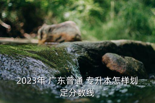 2023年 廣東普通 專升本怎樣劃定分?jǐn)?shù)線