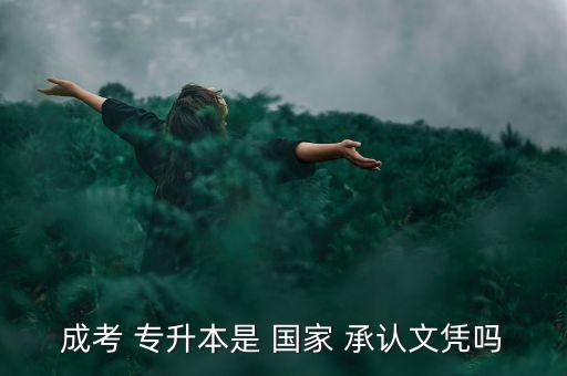 成考 專升本是 國家 承認(rèn)文憑嗎