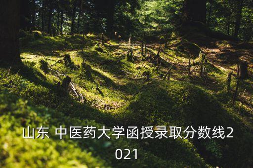  山東 中醫(yī)藥大學(xué)函授錄取分數(shù)線2021