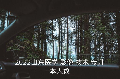 2022山東醫(yī)學(xué) 影像 技術(shù) 專升本人數(shù)