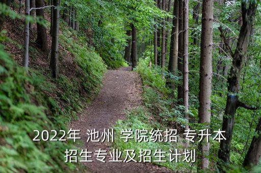 2022年 池州 學(xué)院統(tǒng)招 專升本招生專業(yè)及招生計(jì)劃